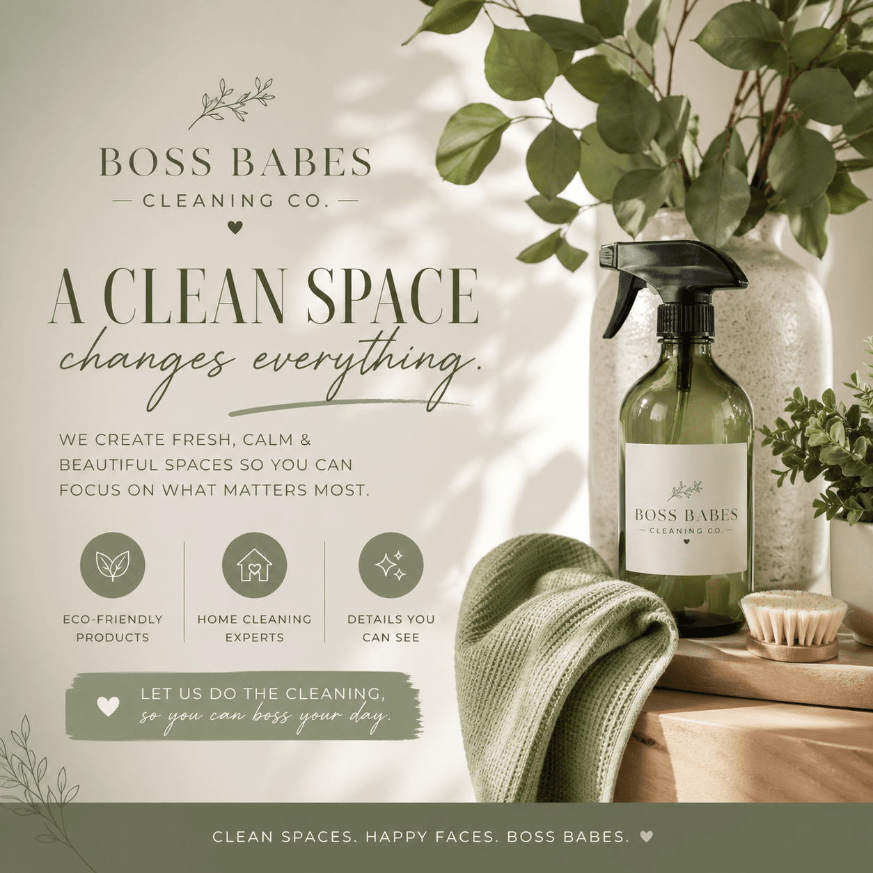 Boss Babes Cleaning Co. polished home cleaning inspiration